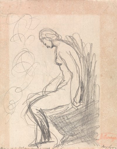 Seated Nude Woman by George Romney