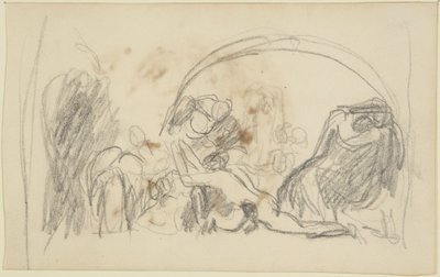 Sketch for Howard Visiting Prisons by George Romney