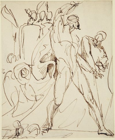 Sketch for the Figure of Macbeth in the Banquet Scene from Macbeth by George Romney
