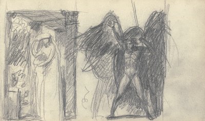 Sketchbook Drawing by George Romney
