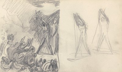 Sketchbook Drawing by George Romney