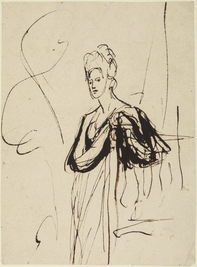 Standing Female Figure, Half-Length by George Romney