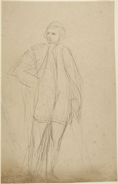 Study for a Full-Length Portrait of a Robed Man by George Romney