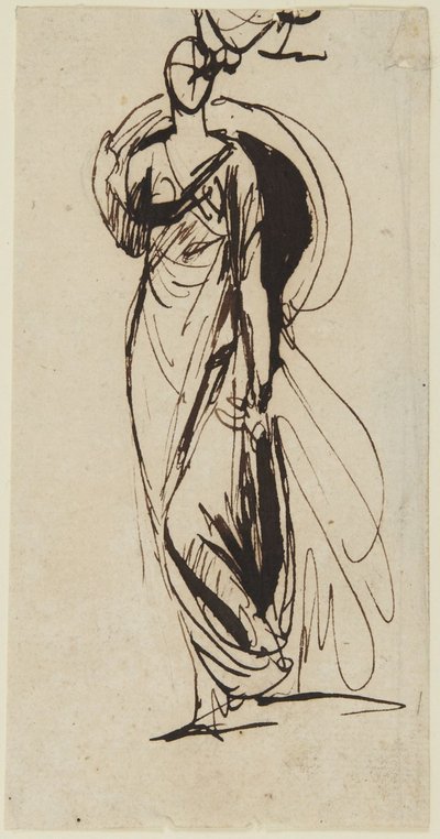 Study for the Portrait of Viscountess Bulkeley by George Romney