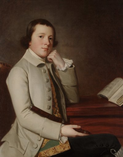 Young Man with a Flute by George Romney