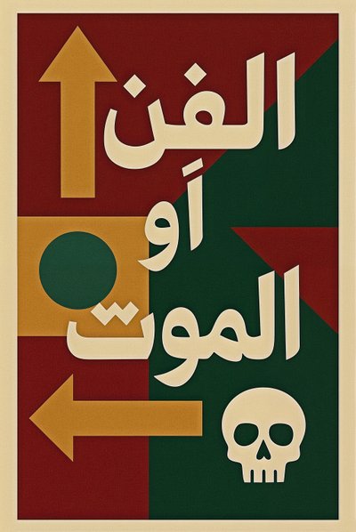 Art or Die-Arabic, 2024 by George Rosaly