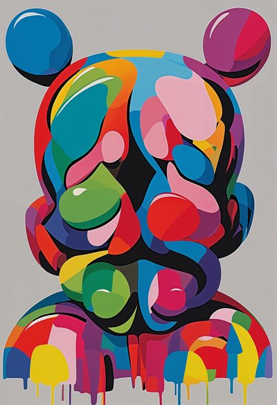 Color Burst, 2024 by George Rosaly