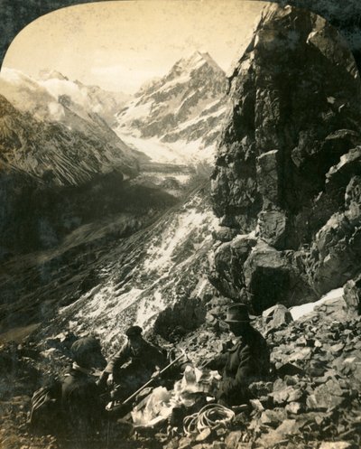 Mount Cook, and the Hooker Glacier and Valley, New Zealand by George Rose