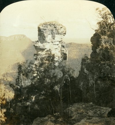 The Orphan and Indian Face Rocks, Blue Mountains, Australia by George Rose