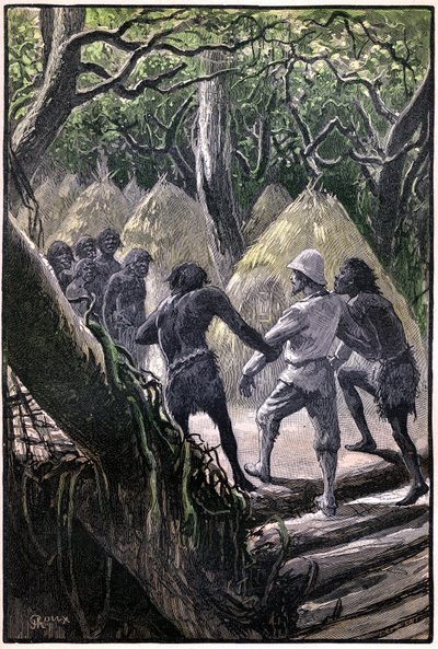 Illustration by George Roux for Jules Verne