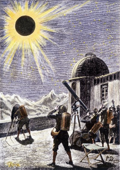 People Watching the Eclipse - in 