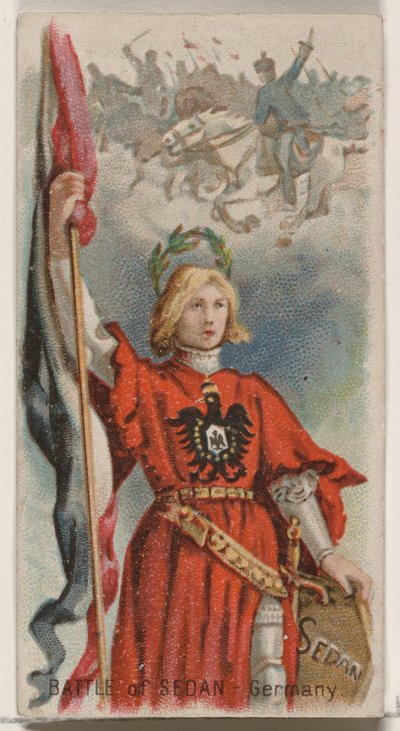 Battle of Sedan, Germany, from the Holidays Series N80 for Duke Brand Cigarettes, 1890 by George S. Harris and Sons