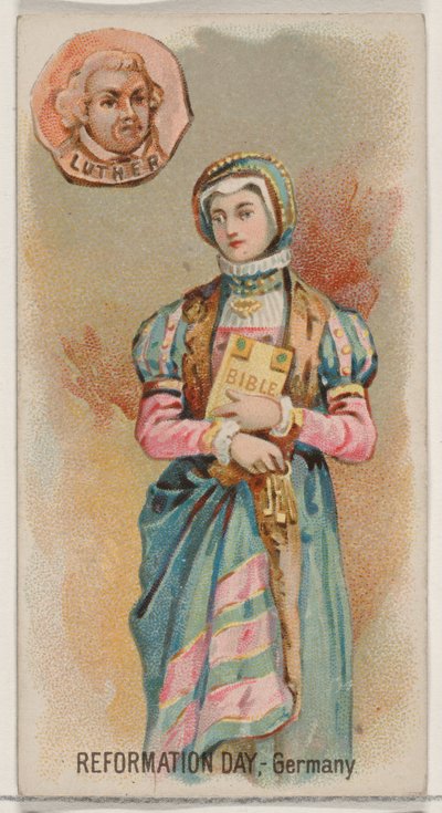 Reformation Day, Germany, from the Holidays series N80 for Duke brand cigarettes by George S. Harris and Sons