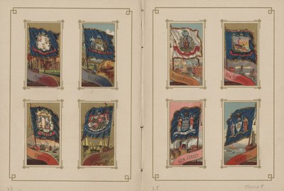 Flags of All Nations and the United States of America - Pages 27 and 28, 1887 by George S. and Sons Harris