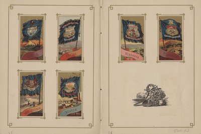 Flags of All Nations and the United States of America - Pages 35 and 36, 1887 by George S. and Sons Harris
