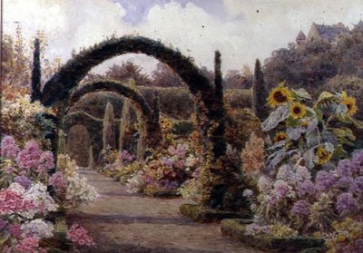 The Yew Arches, Murthly Castle, Perthshire by George Samuel Elgood