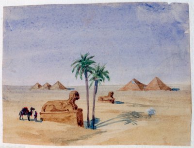 Sphinx and Pyramids, Giza II by George Sand