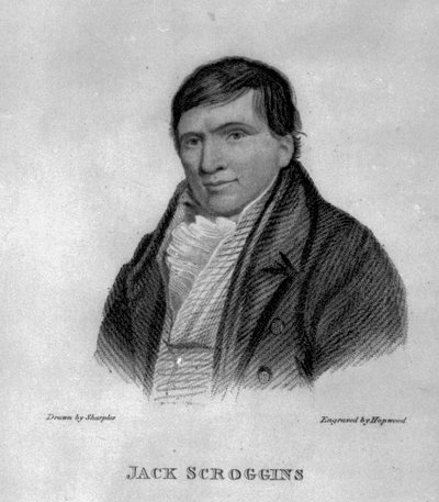Jack Scroggins, engraved by Hopwood by George Sharples
