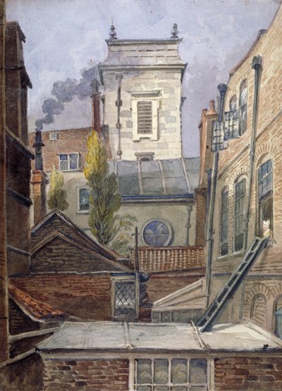 The Tower of the Church of St George Botolph Lane, City of London by George Shepheard