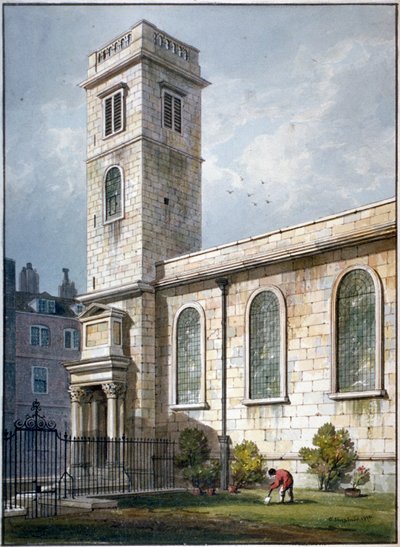 All Hallows Church, Lombard Street, London by George Shepherd