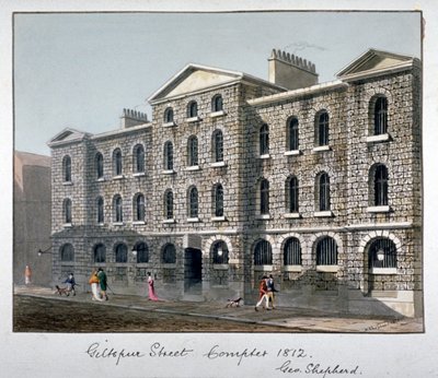 Giltspur Street Compter, City of London, 1812 by George Shepherd