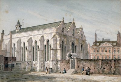 View of Temple Church, City of London, 1811 by George Shepherd