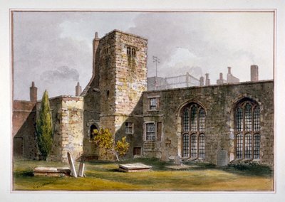 View of the Savoy Chapel, Savoy Palace, Westminster by George Shepherd