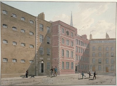 View of the Quadrangle at Bridewell, City of London by George Shepherd