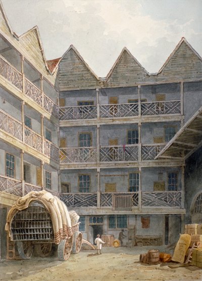 View of the Yard at the Bull and Mouth Inn, St Martin