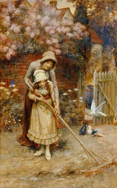 Many Hands Make Light Work by George Sheridan Knowles