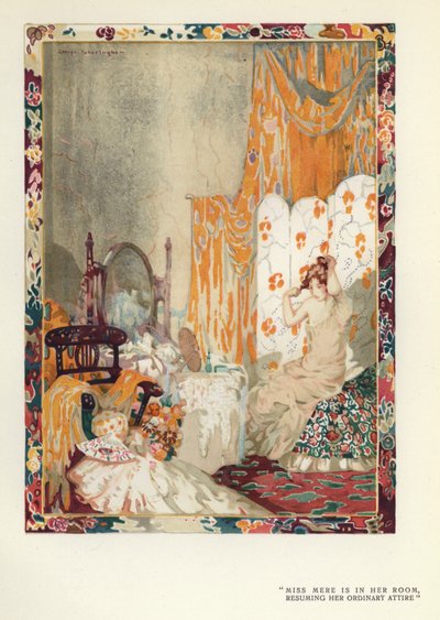Illustration for The Happy Hypocrite by Max Beerbohm by George Sheringham