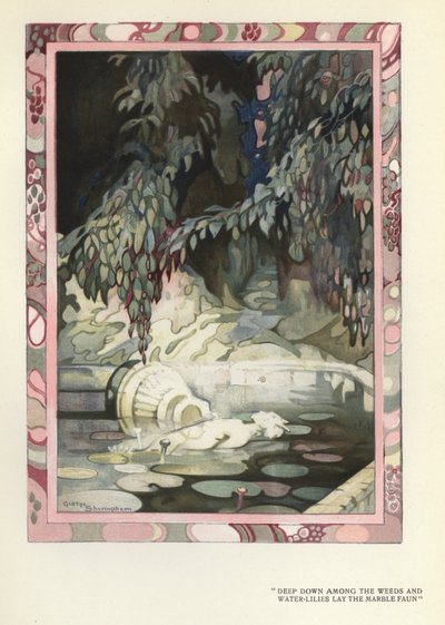 Illustration for The Happy Hypocrite by Max Beerbohm by George Sheringham