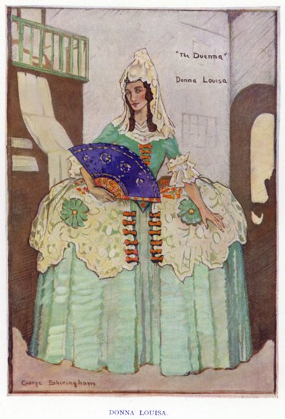 The Duenna by Sheridan: Donna Louisa by George Sheringham