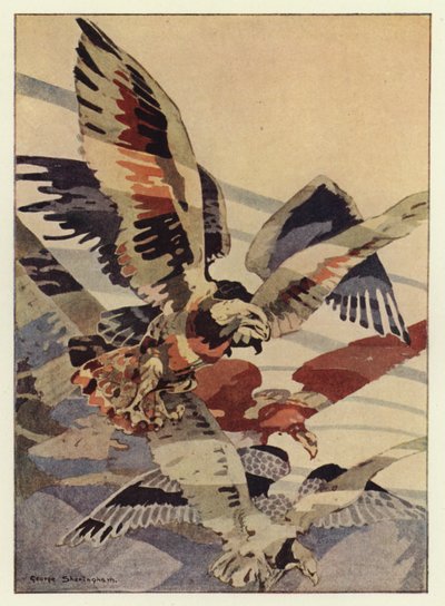 The great eagle made the winds for him by George Sheringham