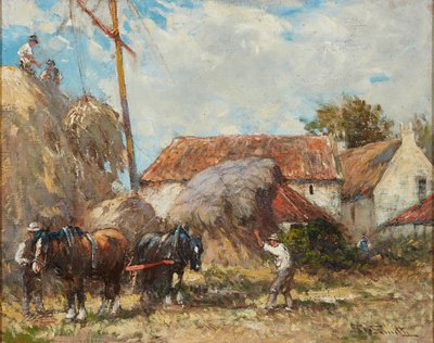 Working the Hay Pulley by George Smith