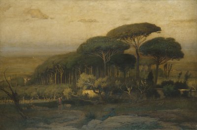 Pine Grove of the Barberini Villa by George Snr. Inness