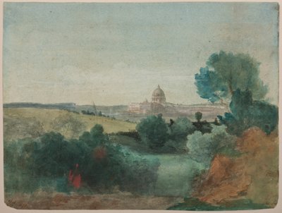 Saint Peters seen from the Campagna by George Snr. Inness