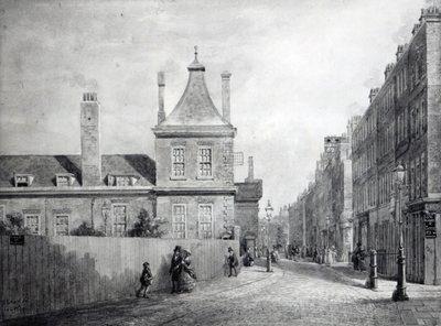 Montague House, Bloomsbury, London by George Snr Scharf