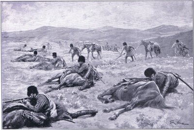 A Cossack and His Horse: A Device for Securing Cover During a Skirmish by George Soper
