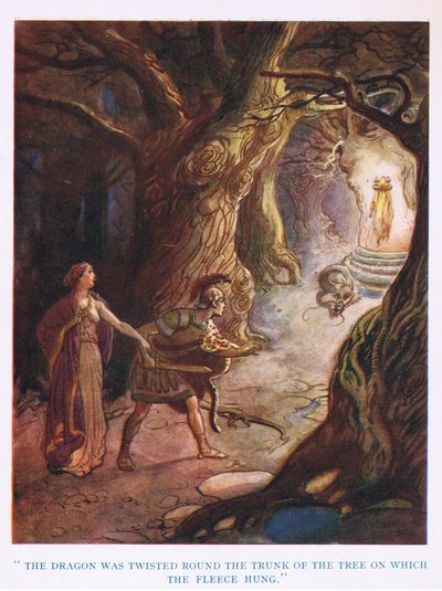 The Golden Fleece: The Dragon Was Twisted Round the Trunk of the Tree on Which the Fleece Hung by George Soper