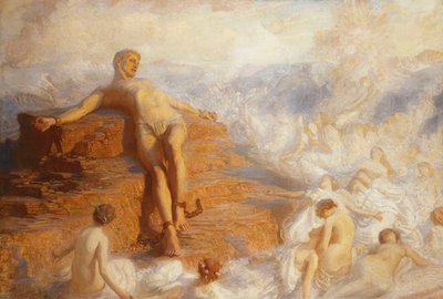Prometheus Consoled by the Spirits of the Earth 