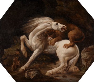 Horse Attacked by a Lion by George Stubbs