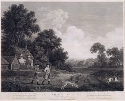 Shooting, Plate 2 by George Stubbs