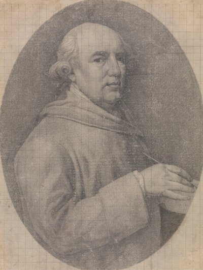 Study for the Self-portrait in Enamel by George Stubbs