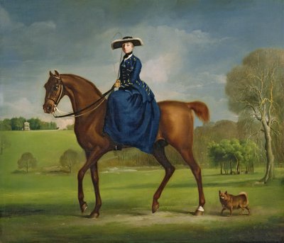 The Countess of Coningsby in the Costume of the Charlton Hunt by George Stubbs