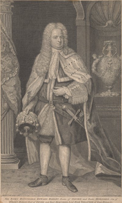 Edward Harley, 2nd Earl of Oxford and Earl of Mortimer by George Vertue