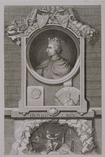 Henry I King of England, Engraved by the Artist by George Vertue