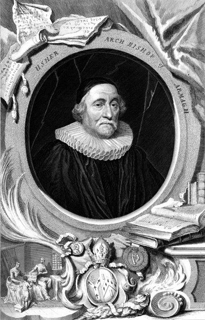 James Ussher, 17th Century English Clergyman and Archbishop of Armagh by George Vertue