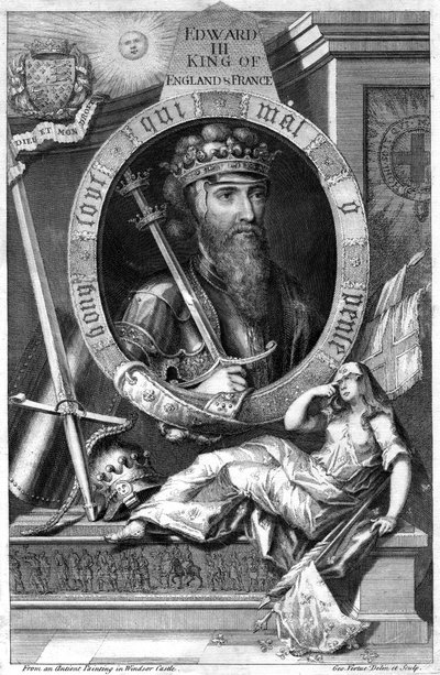 King Edward III of England, 18th Century by George Vertue