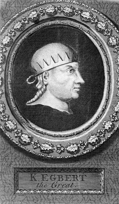 King Egbert of Wessex, First King of All England by George Vertue